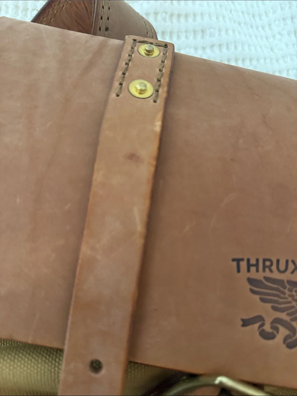 Thrux Lawrence backpack leather and canvas NEW SEE DESCRIPTION
